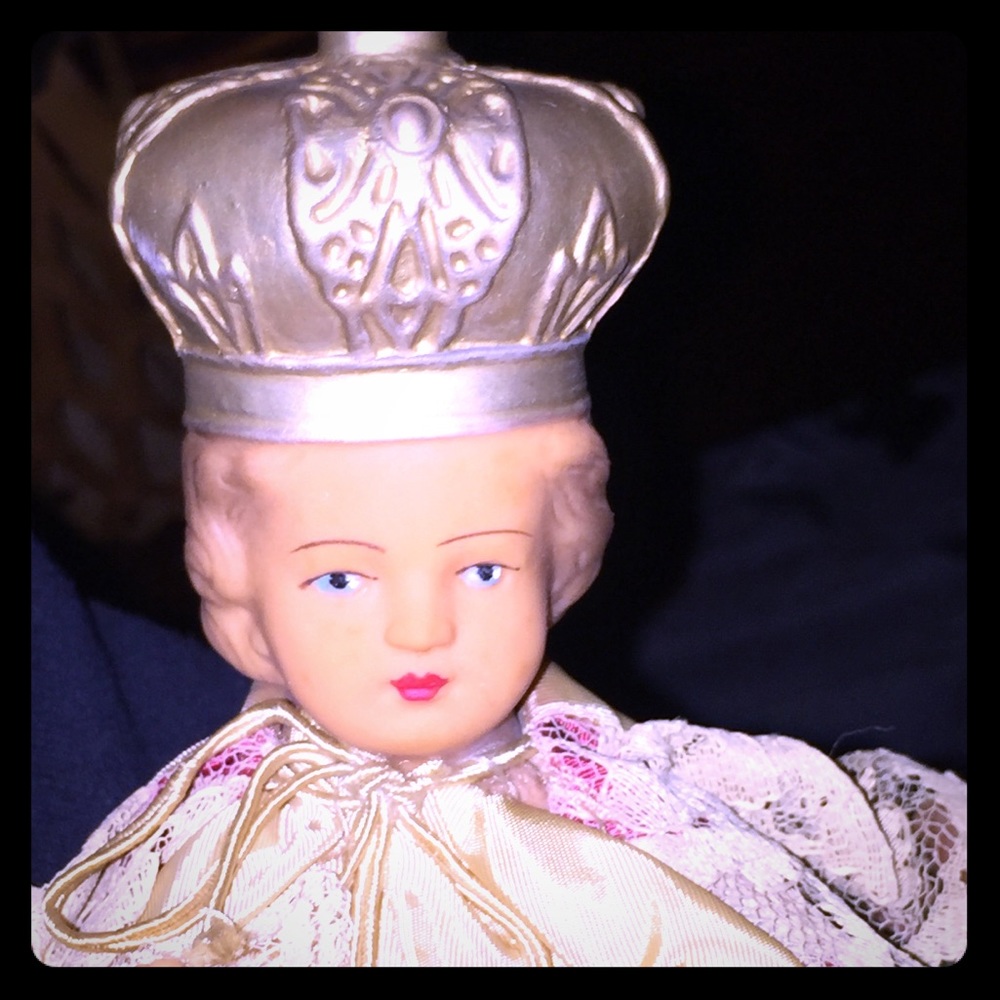Baby Jesus of Prague antique figure 13”